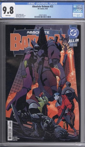 ABSOLUTE BATMAN #22 CGC 9.8 NICK DRAGOTTA
