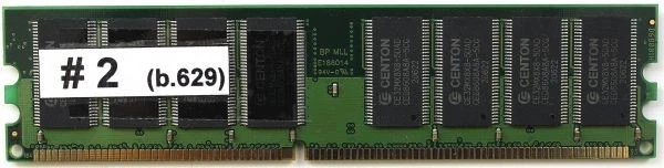 Memory centon ce32mx8x8-5dad 512mb pc3200, d68001h - Image 2 of 2