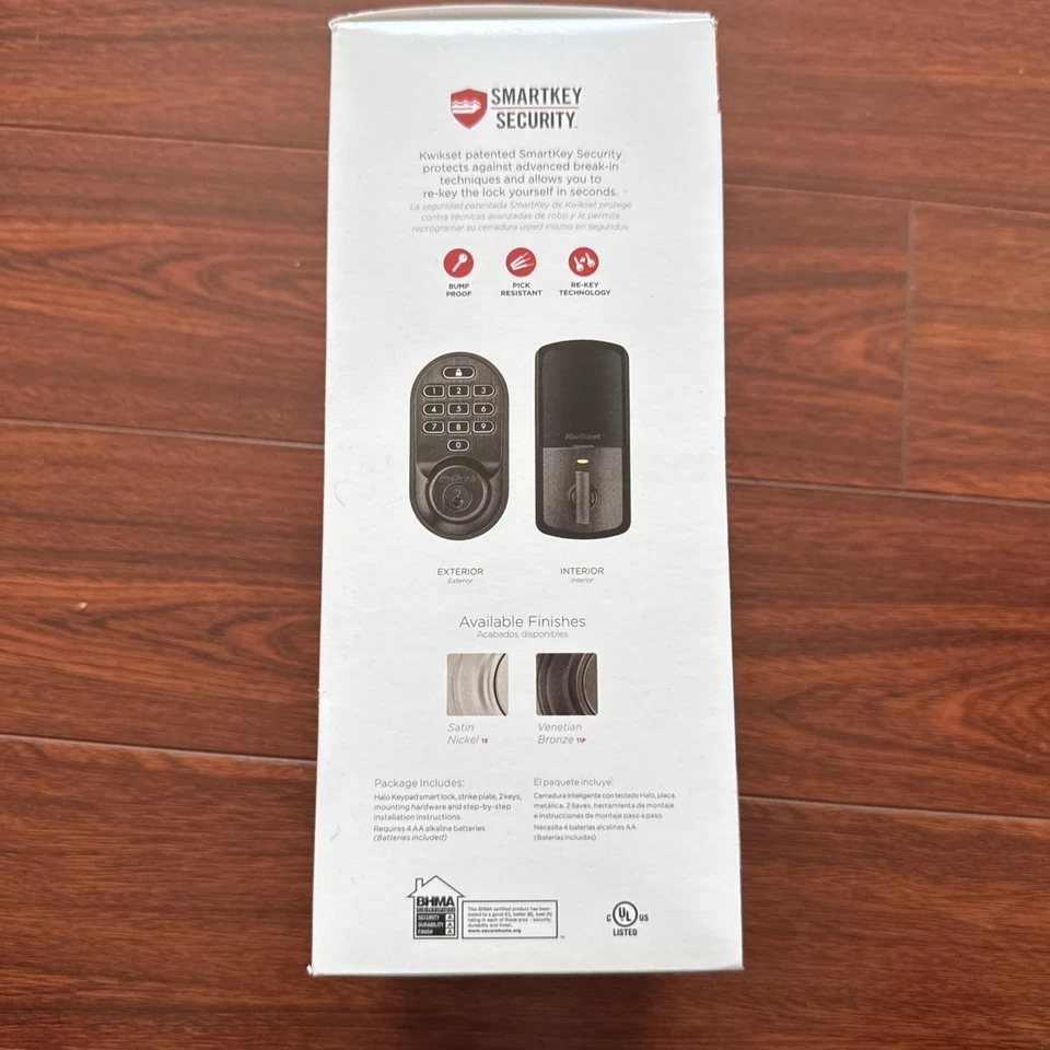 Kwikset Bronze Halo Wi-Fi Smart Lock, Keyless Entry Door Deadbolt, Auto-Unlock - Image 4 of 4