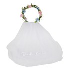 Bride to Be Veil For Hens Night Party Floral Flower Crown Bridal Shower Tiara