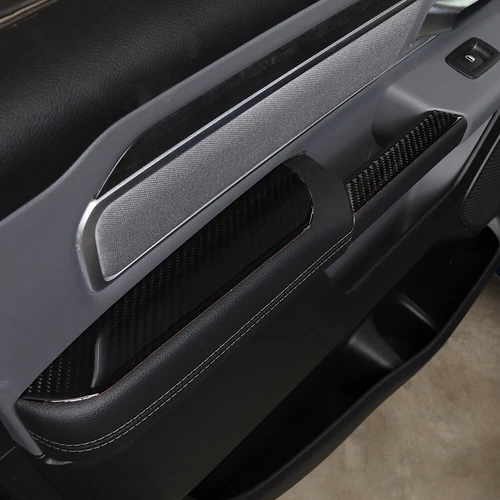 8pcs Inner Door Handle Panel Trim Decor Sticker For Dodge Ram 2018+ Carbon Fiber - Bild 4 von 7