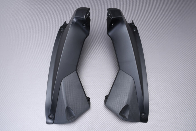 Couvercles de réservoir Aprilia RSV4 protecteurs antichoc en plastique Rech+Lin noir