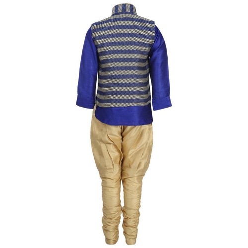 Kids-Kurta-Pyjama-Waistcoat-Set-for-Boys-2T And 3 T - Picture 2 of 3