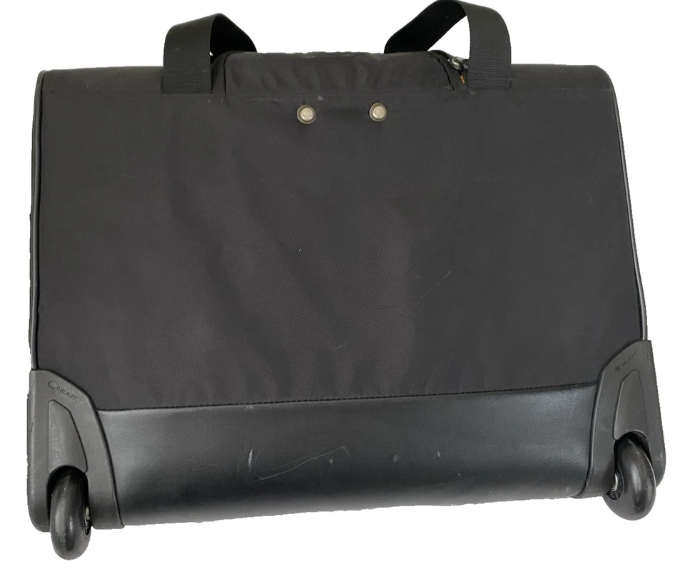 Delsey Black Rolling Telescopic Softside Luggage Bag 19.5" x 14" Carry-On - Image 3 of 4