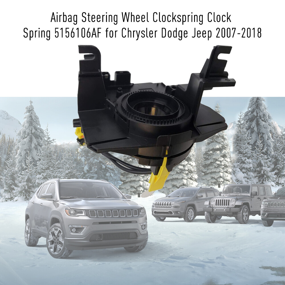 5156106AF Steering Wheel Clockspring With Angle Sensor For Chrysler Jeep Dodge