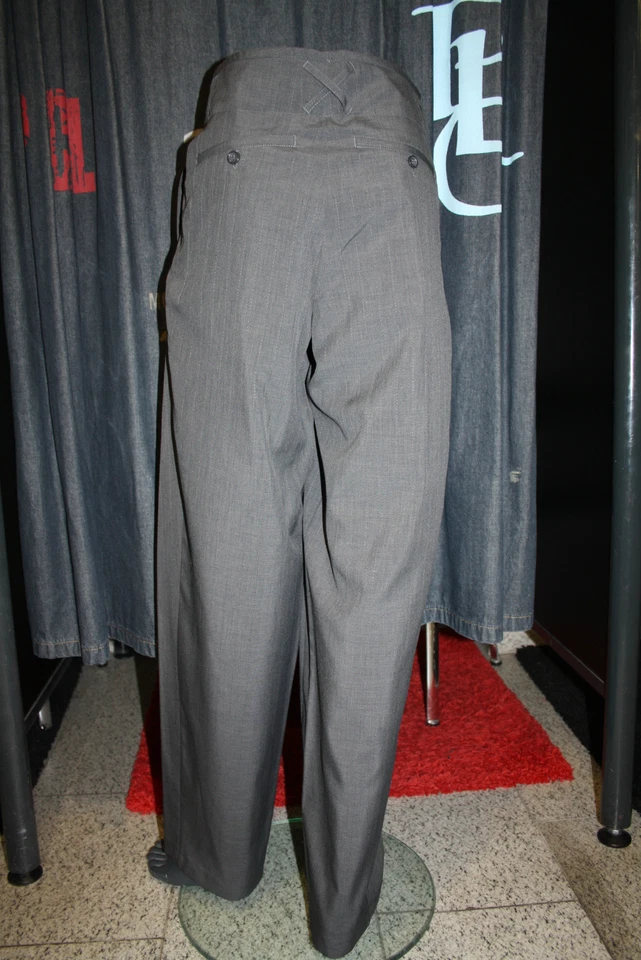 Phönix un Protagonista Hose Domenico grau neu Art. Nr.06885 4 mit Nadelstreifen - Bild 3 von 4