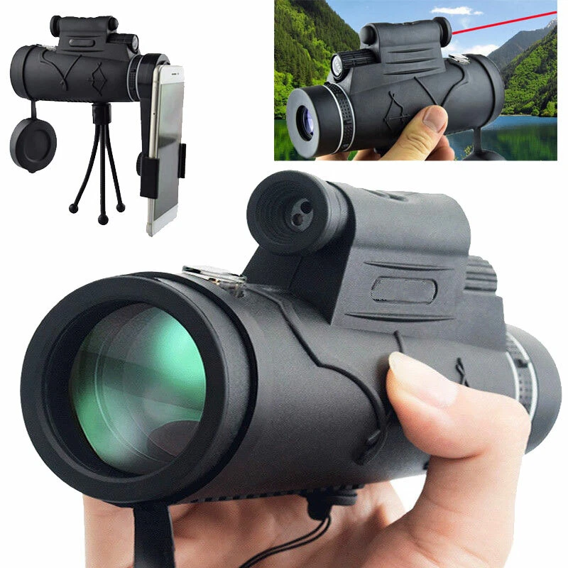 1800M/9900M Monocular Telescope Night Vision Red Laser + Compass + Flashlight - Image 2 of 4