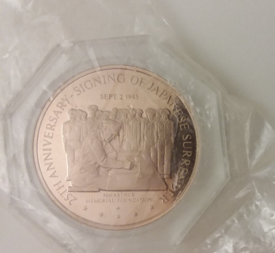 General Douglas MacArthur 25th Anniversary Signing of Japanese