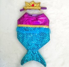Cute Small Pet Dog Cat Mermaid Halloween Costume