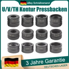 4Stücke Pressbacken für Presszange Rohrpresszange U V TH Kontur Crimpeinsätze DE