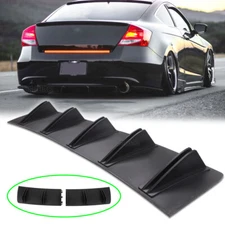 Rear Lip Bumper Diffuser Shark Fin Spoiler Splitter For Honda Accord Civic Sedan