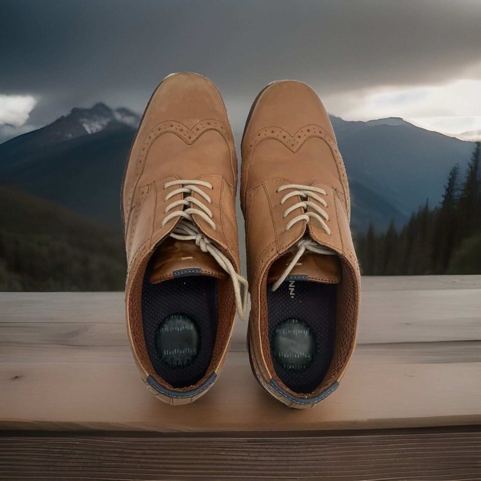 SAOLA Scarpe Oxford Nunn Bush comfort antiscivolo in gel marroni 10M