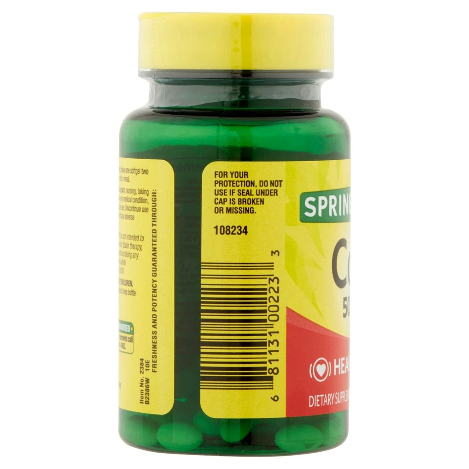 Spring Valley CoQ10 Softgels, 50 mg, 30 Count. - Image 3 of 4