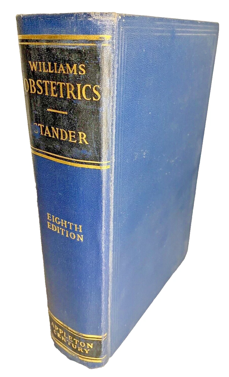 VG+ Williams Obstetrics Henricus Stander 1941 Antique Medical Book