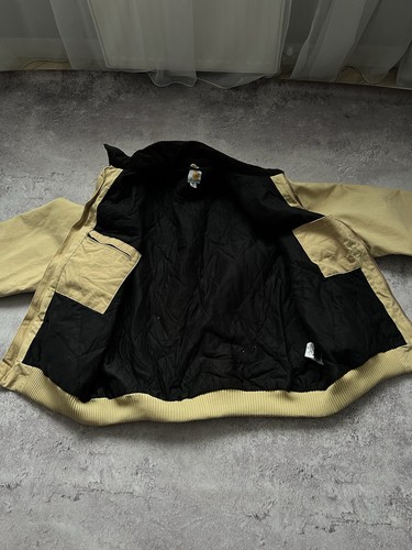 3XL Big Size Crazy Vintage Carhartt Detroit Jacket Leather Box Logo - Picture 13 of 16