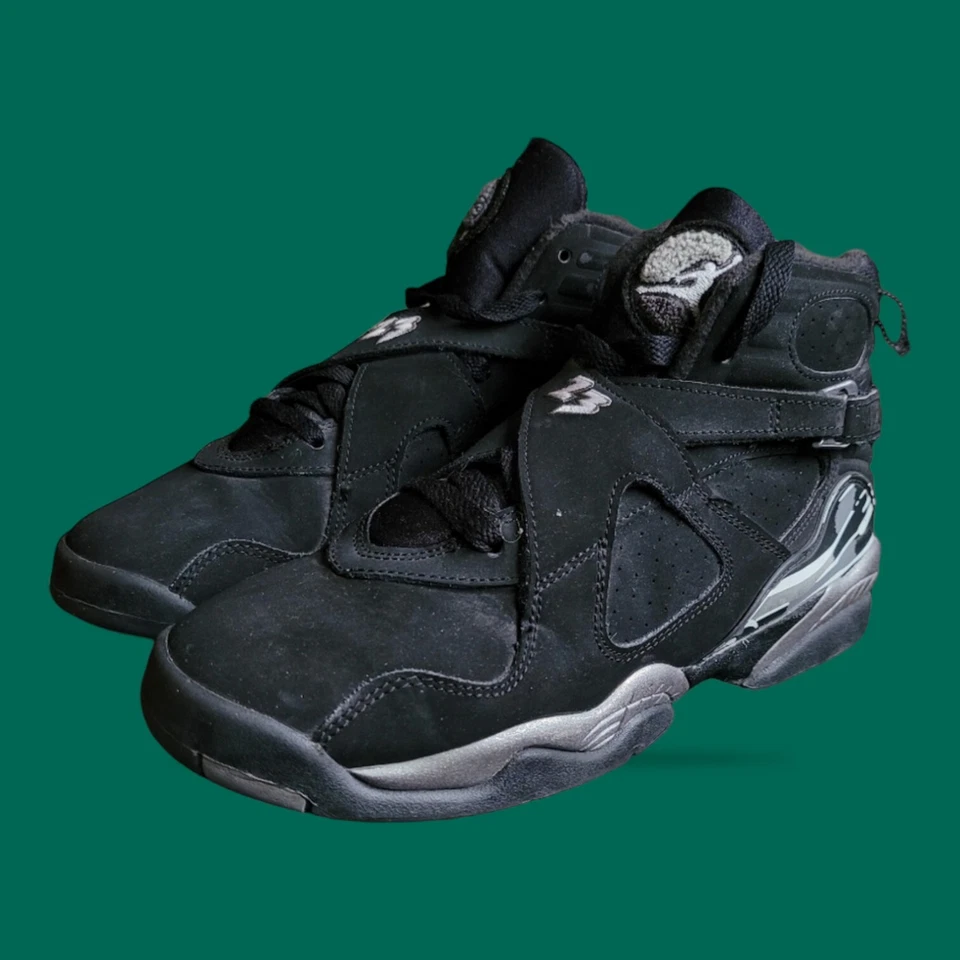 Nike Air Jordan 8 Retro BG 'Chrome' 2015  305368-003 US Kid Size 6 - Image 2 of 4