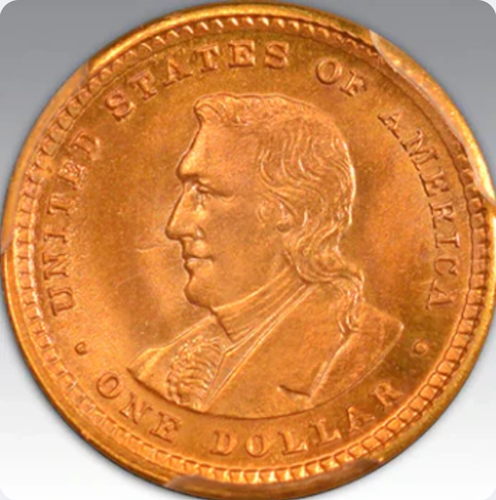 1904 G$1 Lewis and Clark PCGS MS 65 - Picture 2 of 3
