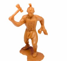 Louis Marx Fort Apache native indian warrior toy soldier figure vtg tomahawk LM4