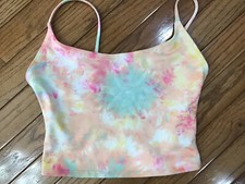 NWOT ONZIE YOGA Tie Dye Print CHIC Sport BRA TOP SZ S/M T1-9 