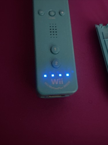 Official OEM Nintendo Wii Video Game Console Blue Motion Plus Remote Controller - Picture 7 of 8