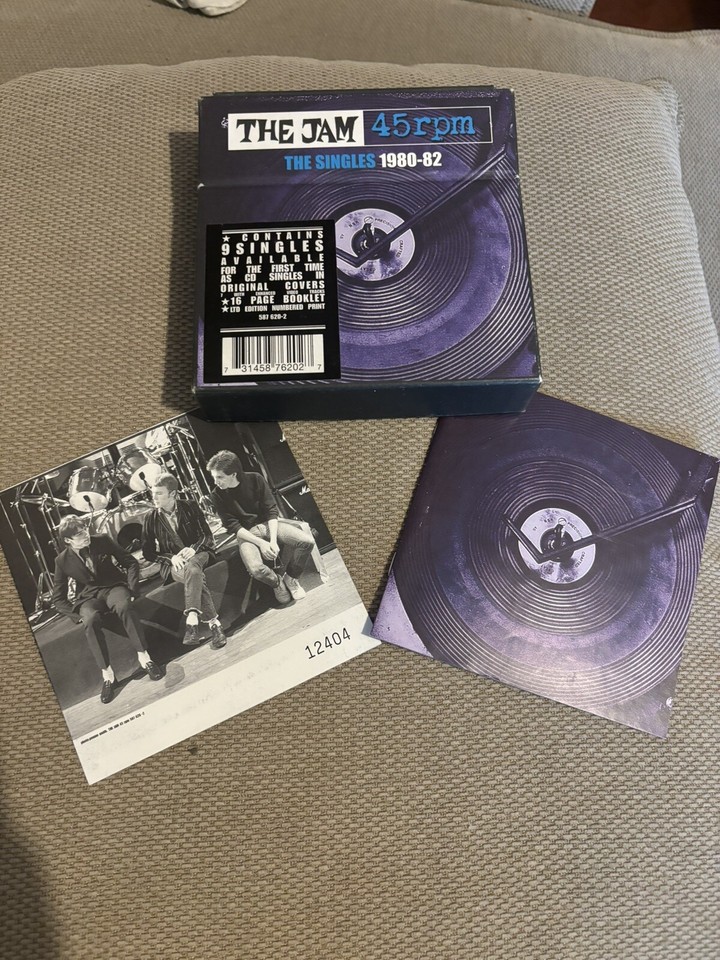 Rare The Jam 45rpm The Singles 198082 Cd Box Set Paul Weller Mod