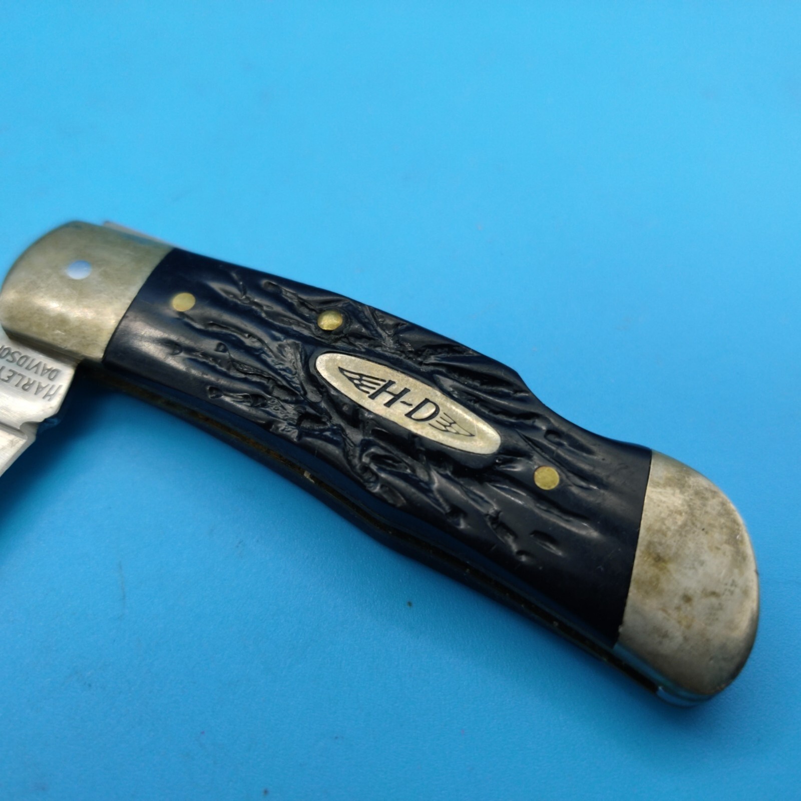 Harley Davidson Pocket Knife United Cutlery 1998 HD3 USA Live to Ride