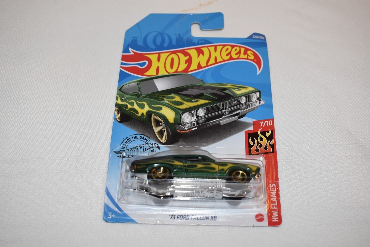 Hot Wheels 2018 HW Flames Green '73 Ford Falcon XB 220/250 GHd65