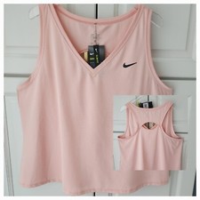 Nike Dry Fit Tank Top 1X 2X Slim Fit Orange Tennis Sleeveless Sweat Wicking