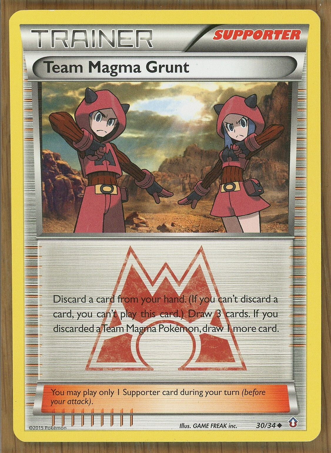 Team Magma Grunt 30/34 ~ Double Crisis ~ NM/Mint!!