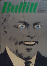 BULLITT East German A1 movie poster STEVE McQUEEN JACQUELINE BISSET 1968