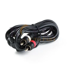 High Quality 6ft Right Angle 3.5mm Stereo Plug to L/R 2-RCA Male Audio Cable