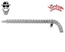 VINTAGE LOWRIDER TRIPLE SQUARE TWISTED CHROME CHAIN GUARD 26" LOWRIDER BIKES.
