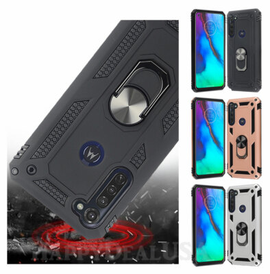 For Motorola G Stylus-ShockProof Slim Armor Rugged Hybrid Cover