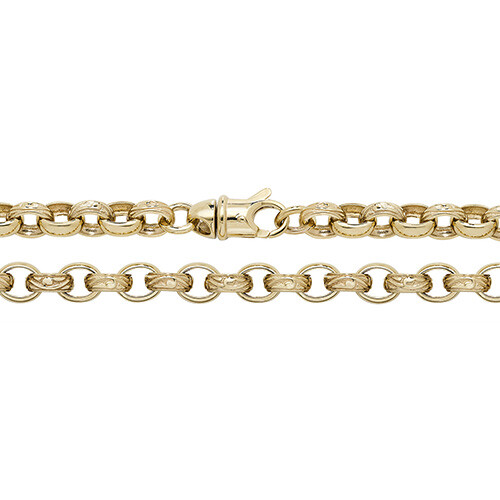 Gents Cast Belcher Bracelet Chain Solid 