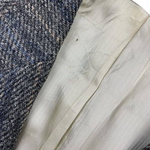 VTG Samuelsohn Men's 100% Wool Tweed 2-Button Blazer Blue/Beige Stripe • 44R - Picture 15 of 15