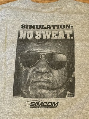 Simcom Pan Am Airlines T Shirt XL International Flight Academy Simulation