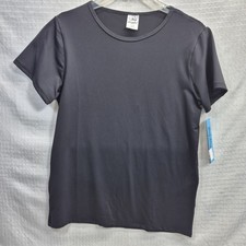 Body Wrappers M400 Men's Large Black Short Sleeve Snug Fit Pullover Shirt