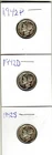 1942 P D & S Mercury Head Dime Lot/3 Very good condition Ungraded 1 Day Shipping