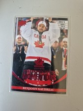 2023 Team Canada Juniors Benjamin Gaudreau /549 Red Prospectus Momentous #PM40