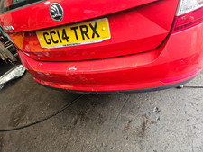 2013 - 2017 SKODA RAPID MK1 SPACEBACK - Rear Bumper In Red With Marks