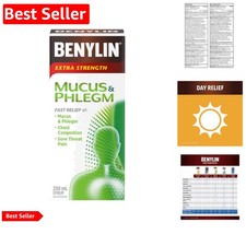Extra Strength Mucus and Phlegm Syrup, Relieves Chest Congestion and Mucus an...