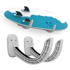 TWO STONES Surfboard Rack  Wall Mount for Surfboards  Paddle Boards Gray