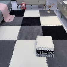 12pcs Fluffy Puzzle Carpet