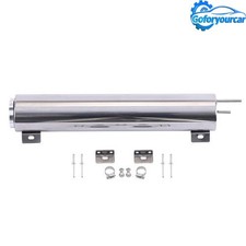 3 X 16 Polished Stainless Steel Radiator Coolant Overflow Catch Puke Tank 50oz 3 X 16 Polished Stainless Steel Radiator Coolant Overflow Catch Puke Tank 50oz