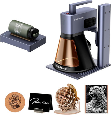 LP2 Plus Spintrack 10W Laser Engraver & Electric Roller for Wood, Metal & More
