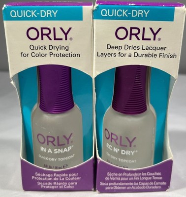 Orly Quick-Dry Topcoat, 0.6 oz. - Sec N' Dry or In A Snap- CHOOSE ITEM!