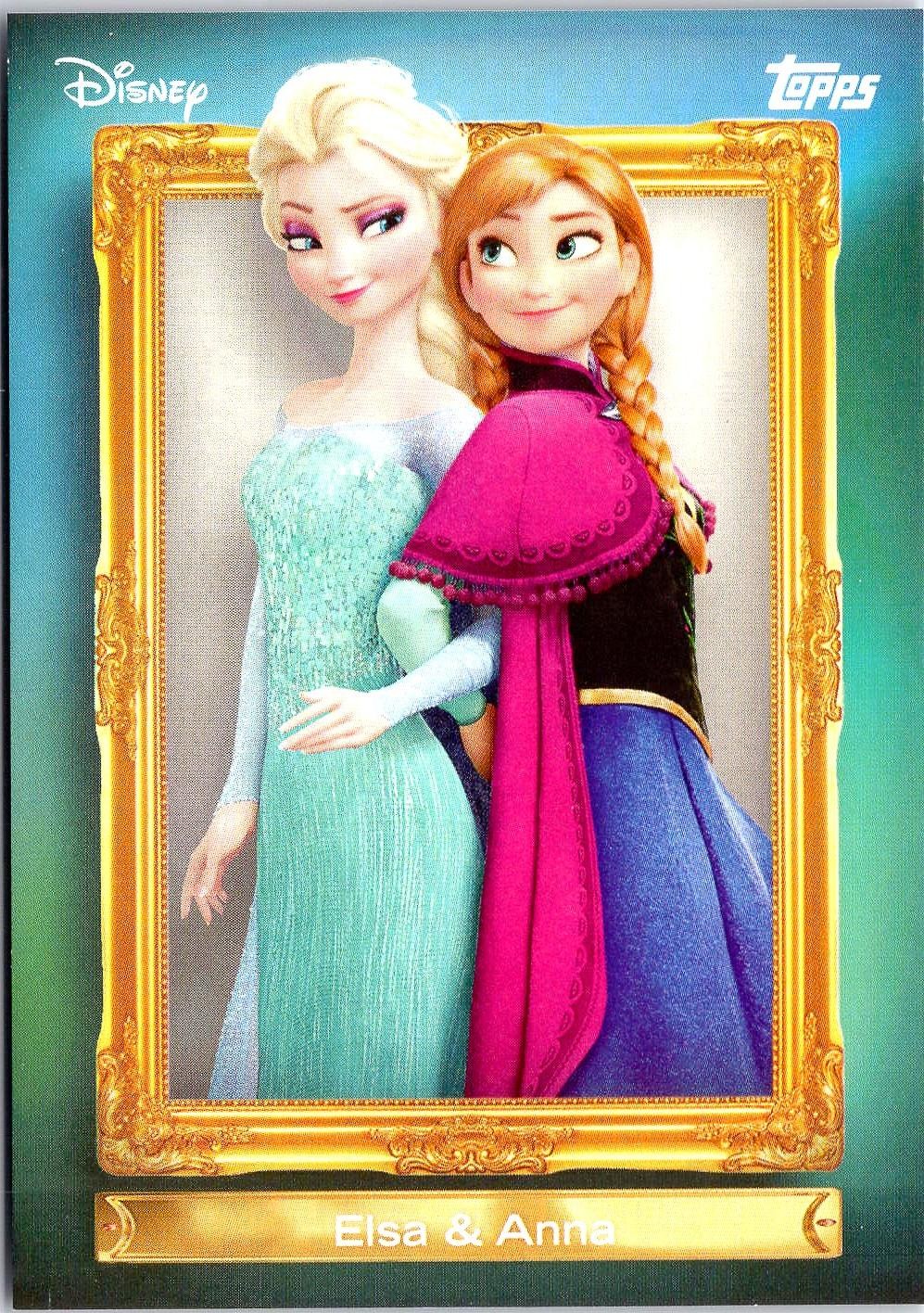2026 Topps Disney Neon #FF-26 Elsa / Anna Family First