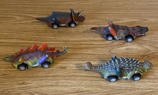 Dinosaur Toy Pull Back Cars 4 Pack Dino Toys