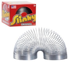 The Original Slinky Walking Spring Toy, 2.75-inch Diameter Metal Slinky, Fidget