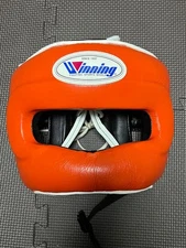 Winning FG-5000 Boxing Head Gear Face Guard Full-face size M Orange Black Japan